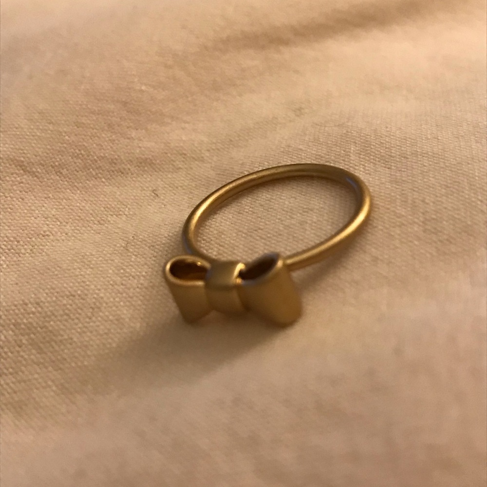 Madewell gold bow ring